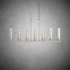 Andreas Glass Linear Chandelier Lighting - fovolighting