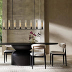 Andreas Glass Linear Chandelier Lighting - fovolighting