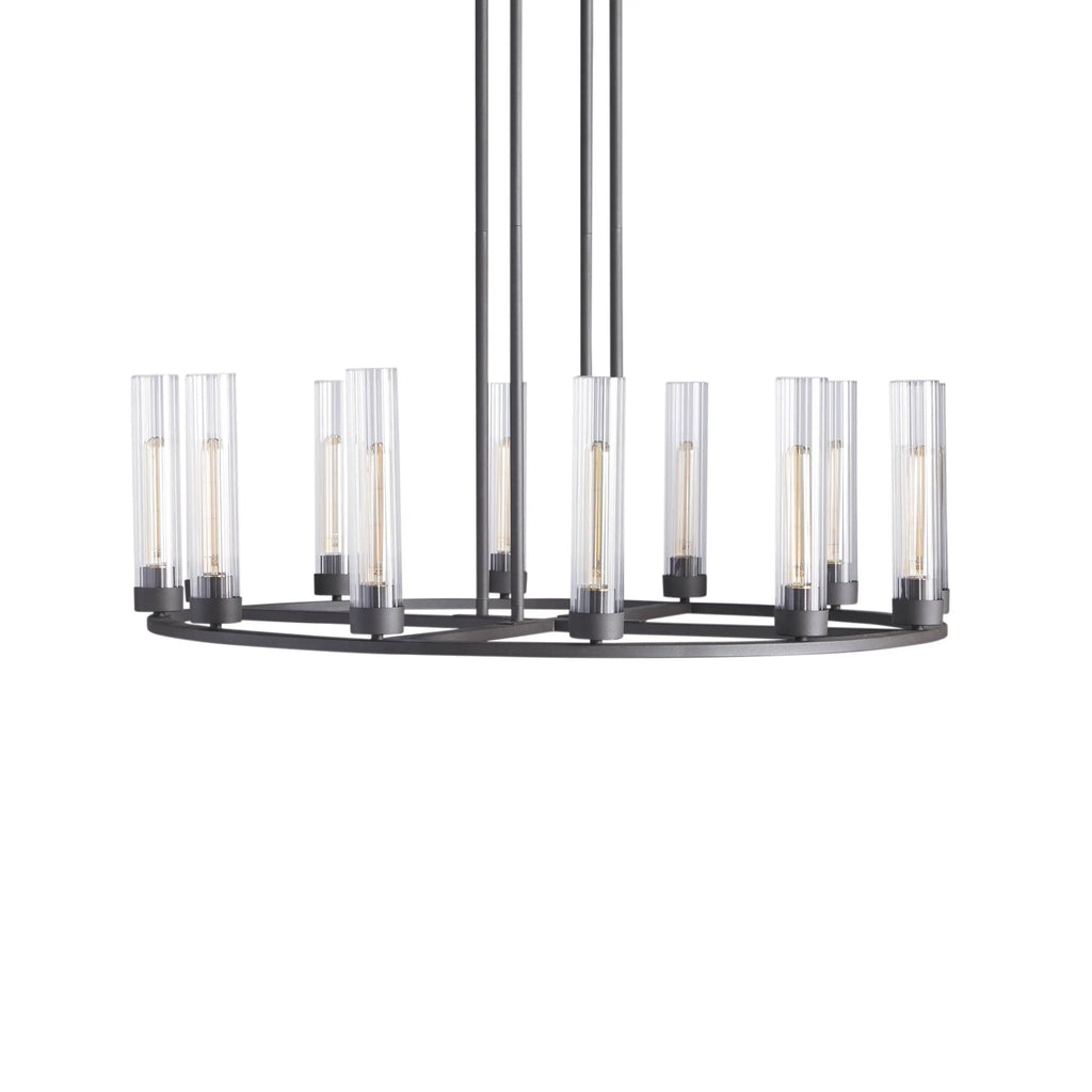 Andreas Round Glass Chandelier 30"W 40"W - fovolighting