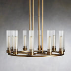 Andreas Round Glass Chandelier 30"W 40"W - fovolighting