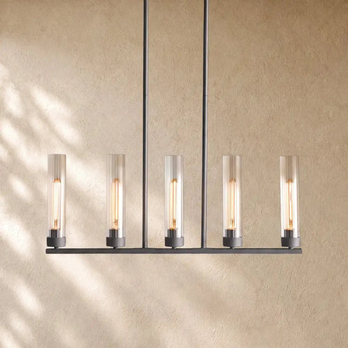 Andreass Linear Chandelier - 5-Light / Black