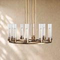 Andreass Round Chandelier 10/12 Light - Brass / 30’’ 10-Light