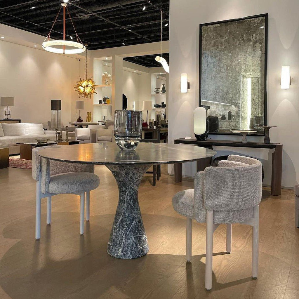 Annie Alabaster Pendant, Modern Chandelier with Leather Hook - fovolighting