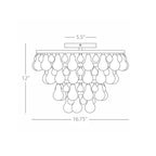 Anqeer Waterdrop Flushmount 17" - fovolighting