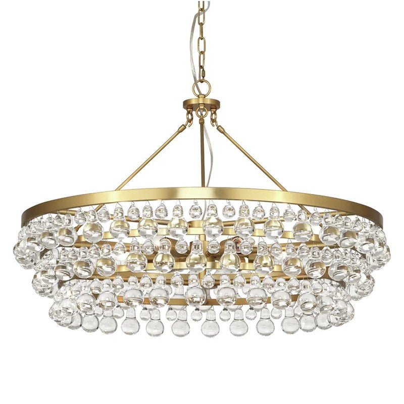 Anqeer Waterdrop Round Chandelier 35" - fovolighting