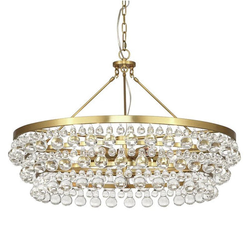 Anqeer Waterdrop Round Chandelier 35" - fovolighting