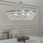Anqeer Waterdrop Round Chandelier 35" - fovolighting