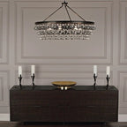 Anqeer Waterdrop Round Chandelier 35" - fovolighting