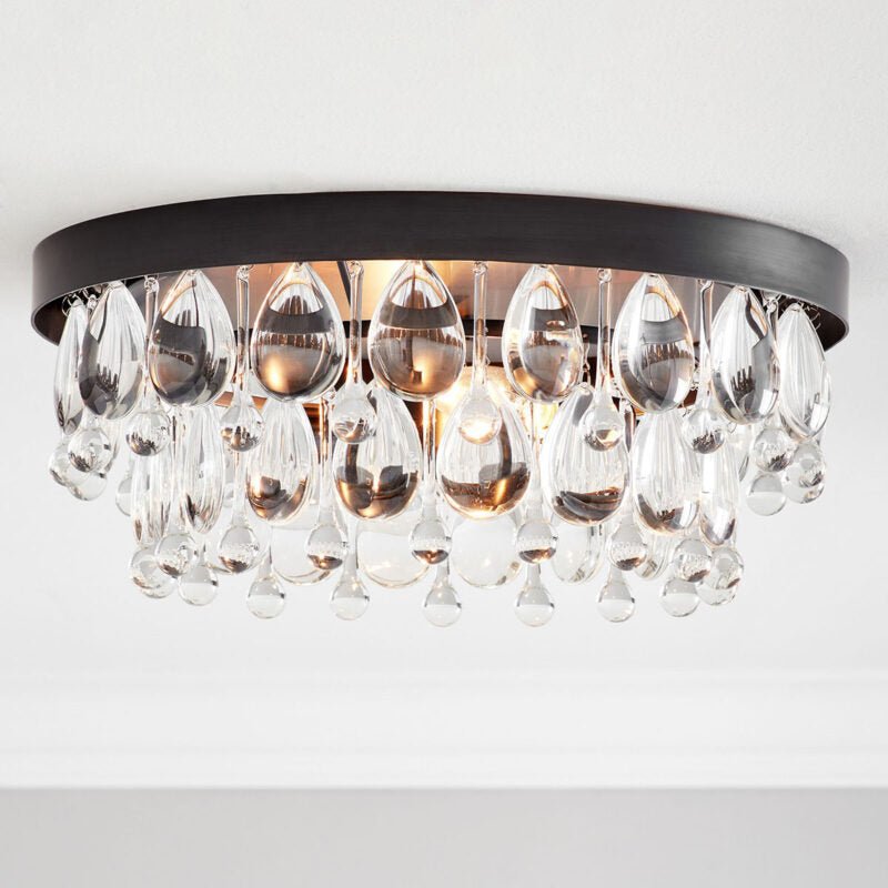 Anqeer Waterdrop Round Flushmount 15" - fovolighting