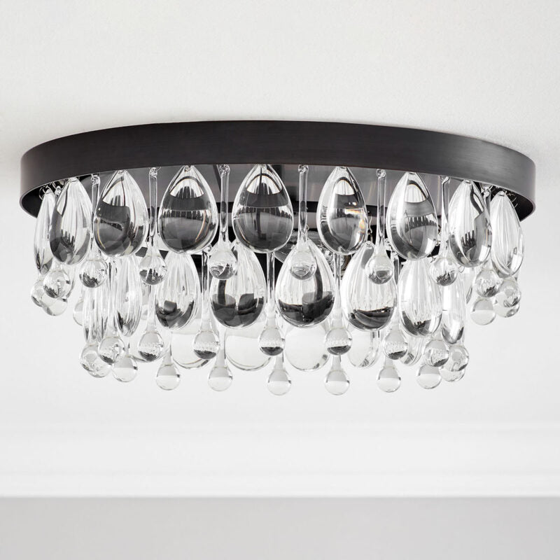 Anqeer Waterdrop Round Flushmount 15" - fovolighting