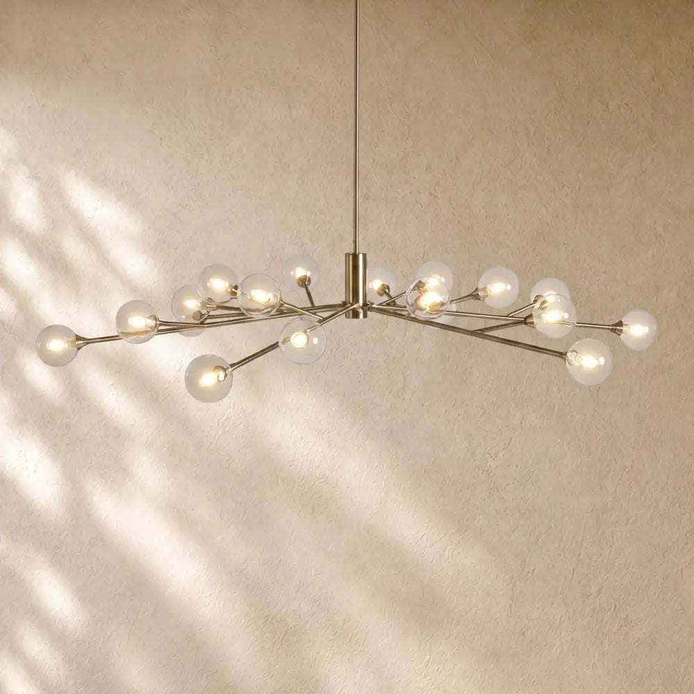 Apollos Round Chandelier - 59’’ / Brass