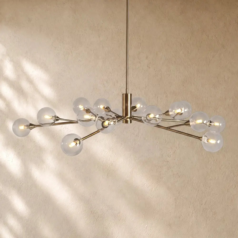 Apollos Round Chandelier - 59’’ / Nickel