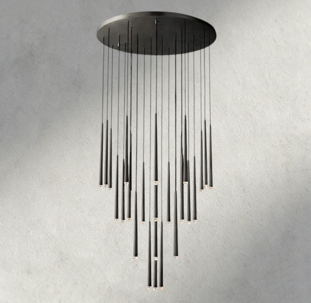Aqaitaiva Round Chandelier 18", 24", 30", 48" - fovolighting