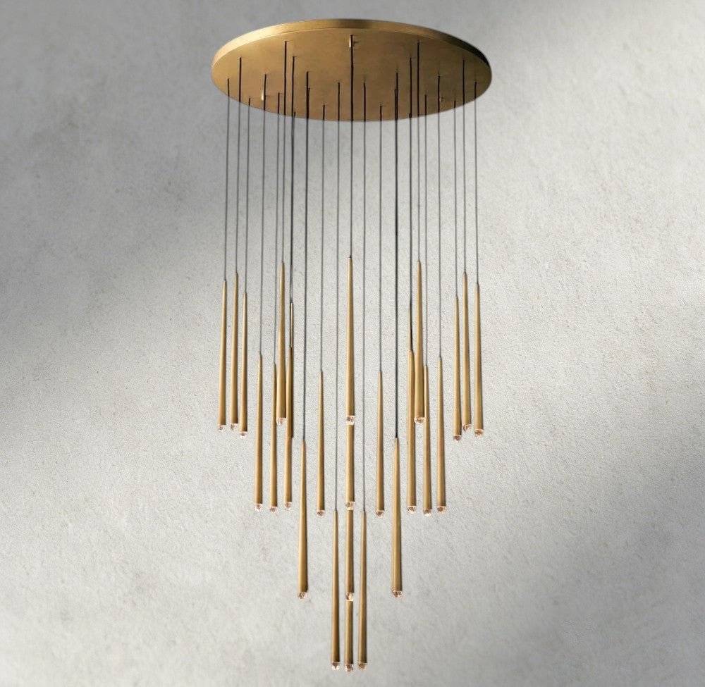Aqaitaiva Round Chandelier 18", 24", 30", 48" - fovolighting