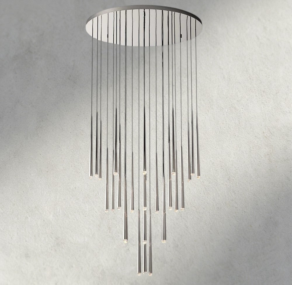 Aqaitaiva Round Chandelier 18", 24", 30", 48" - fovolighting