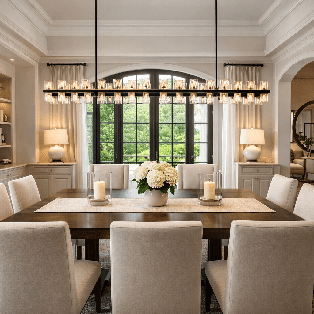 Arcachoe LED Rectangular Chandelier - fovolighting