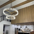 Arcachoe Round Two-tierd Wagon Wheel Chandelier - fovolighting