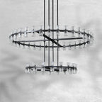 Arcachoe Round Two-tierd Wagon Wheel Chandelier - fovolighting
