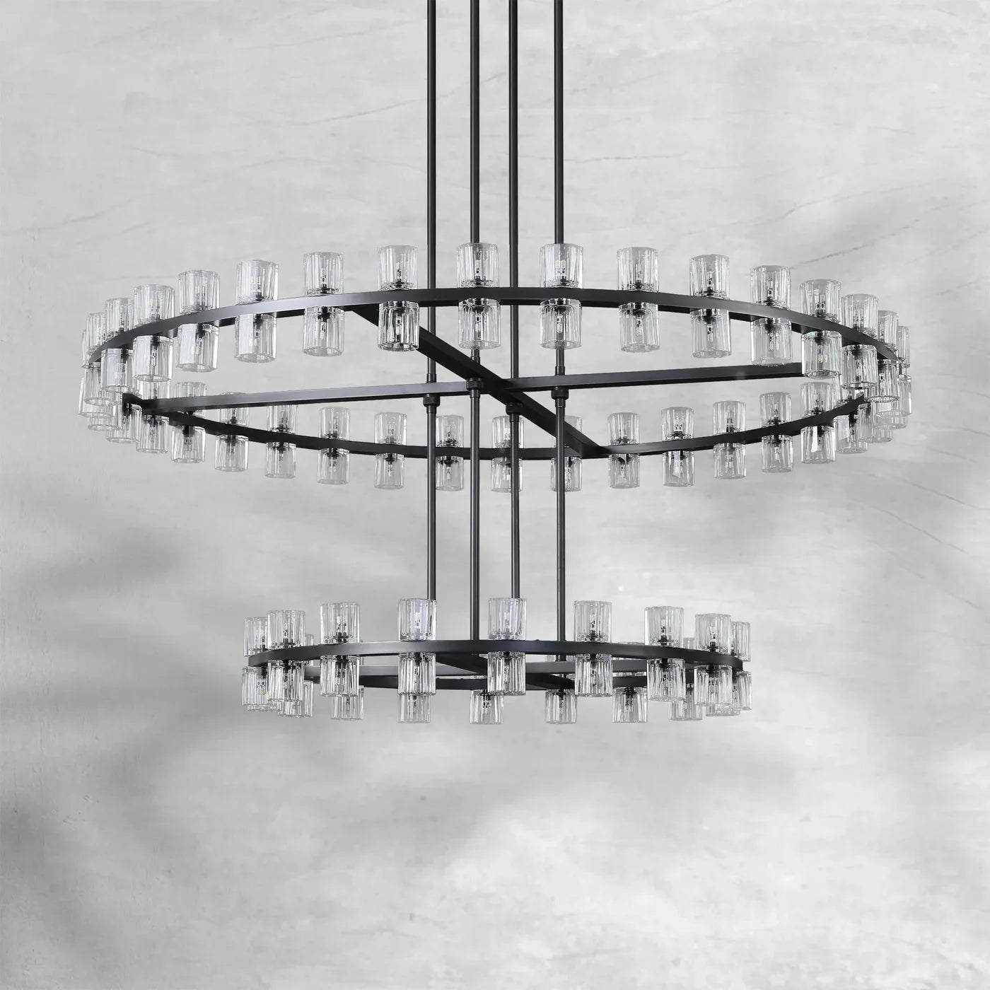 Arcachoe Round Two-tierd Wagon Wheel Chandelier - fovolighting