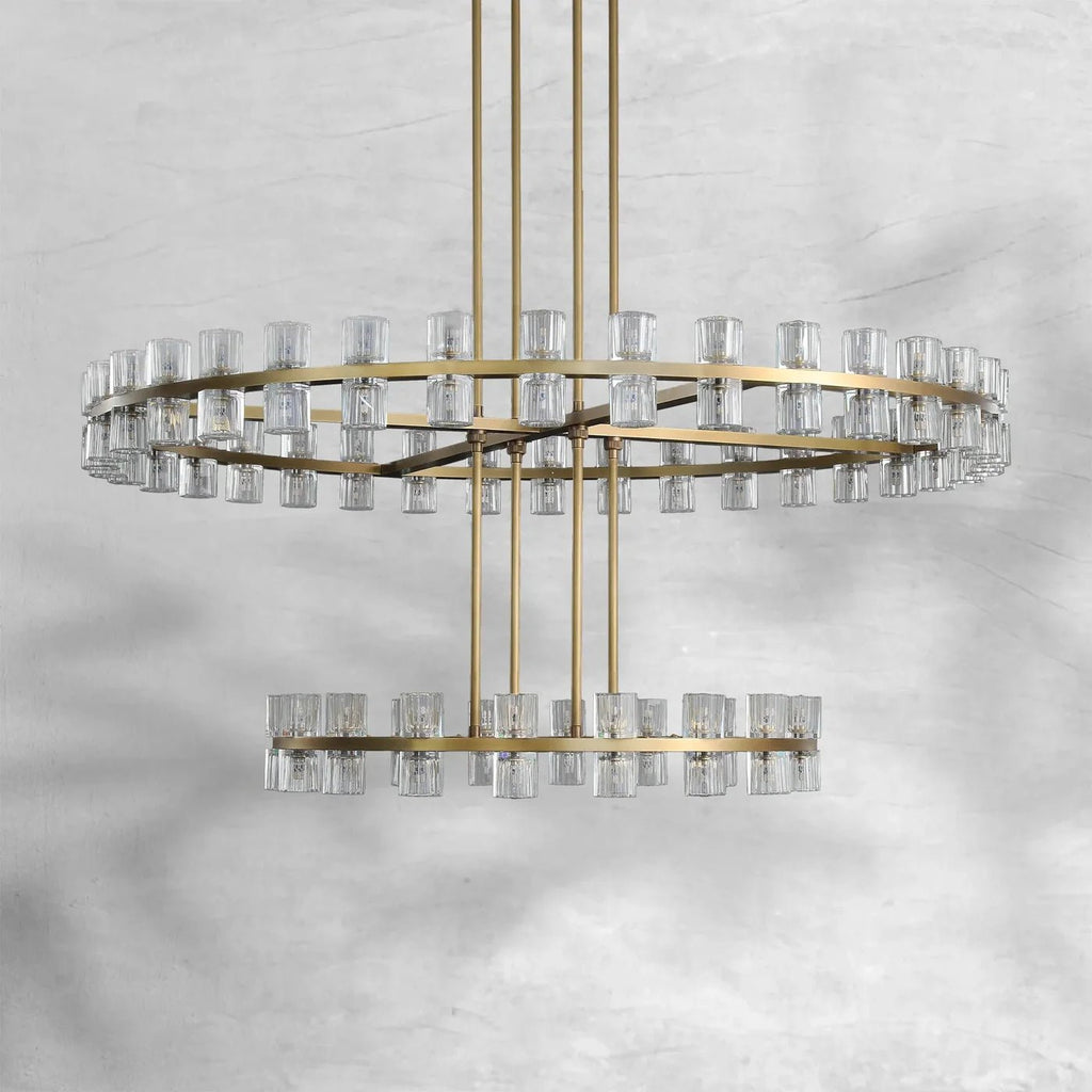 Arcachoe Round Two-tierd Wagon Wheel Chandelier - fovolighting