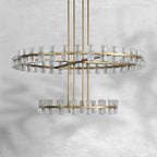 Arcachoe Round Two-tierd Wagon Wheel Chandelier - fovolighting