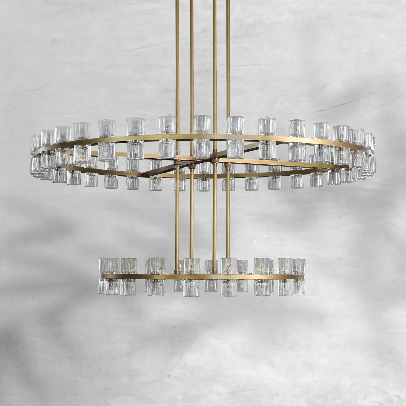 Arcachoe Round Two-tierd Wagon Wheel Chandelier - fovolighting