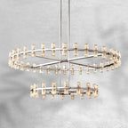 Arcachoe Round Two-tierd Wagon Wheel Chandelier - fovolighting