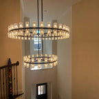 Arcachoe Round Two-tierd Wagon Wheel Chandelier - fovolighting
