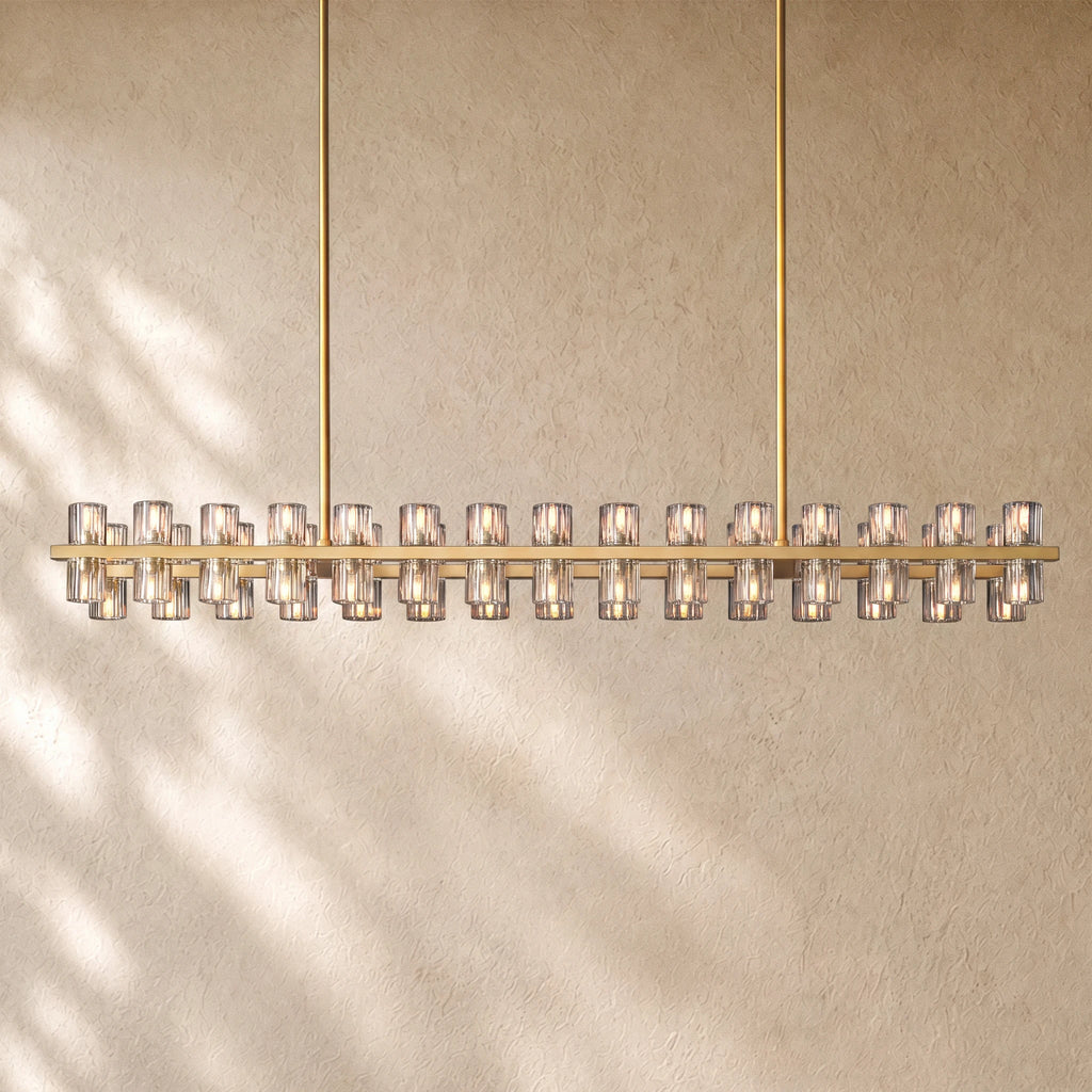 Arcacheno Crystal Rectangular Chandelier