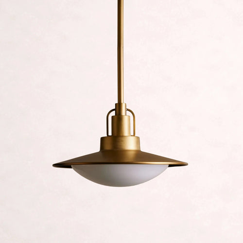 Argent Opal Glass Dome Pendant 14'' 24''D - fovolighting