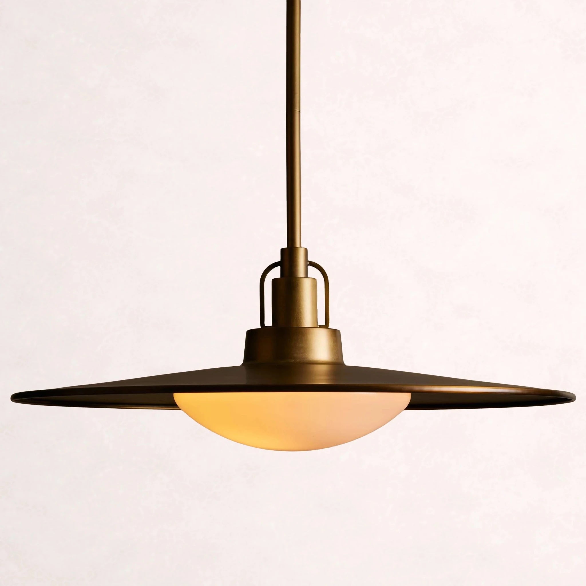 Argent Opal Glass Dome Pendant 14'' 24''D - fovolighting