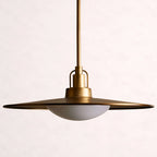 Argent Opal Glass Dome Pendant 14'' 24''D - fovolighting