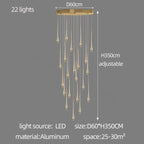 Ariano Multi Pendant Chandelier - fovolighting