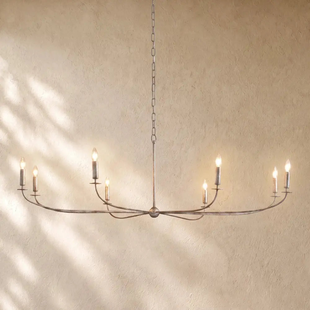 Arnetty Round Chandelier - 8 Light / Silver