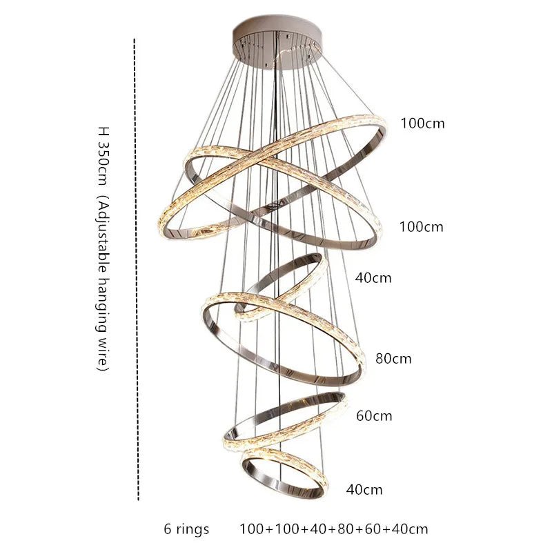 Ashton Staircase Chandelier - fovolighting