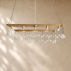 Aubray Oval Chandelier - Brass