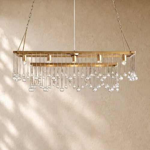Aubray Oval Chandelier - Brass