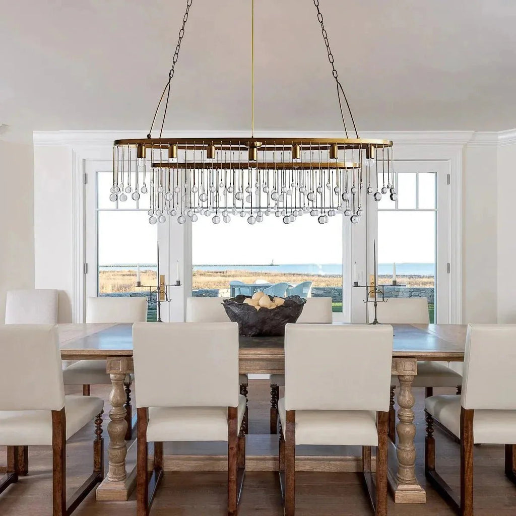 Aubrey 7 Light Oval Chandelier - fovolighting