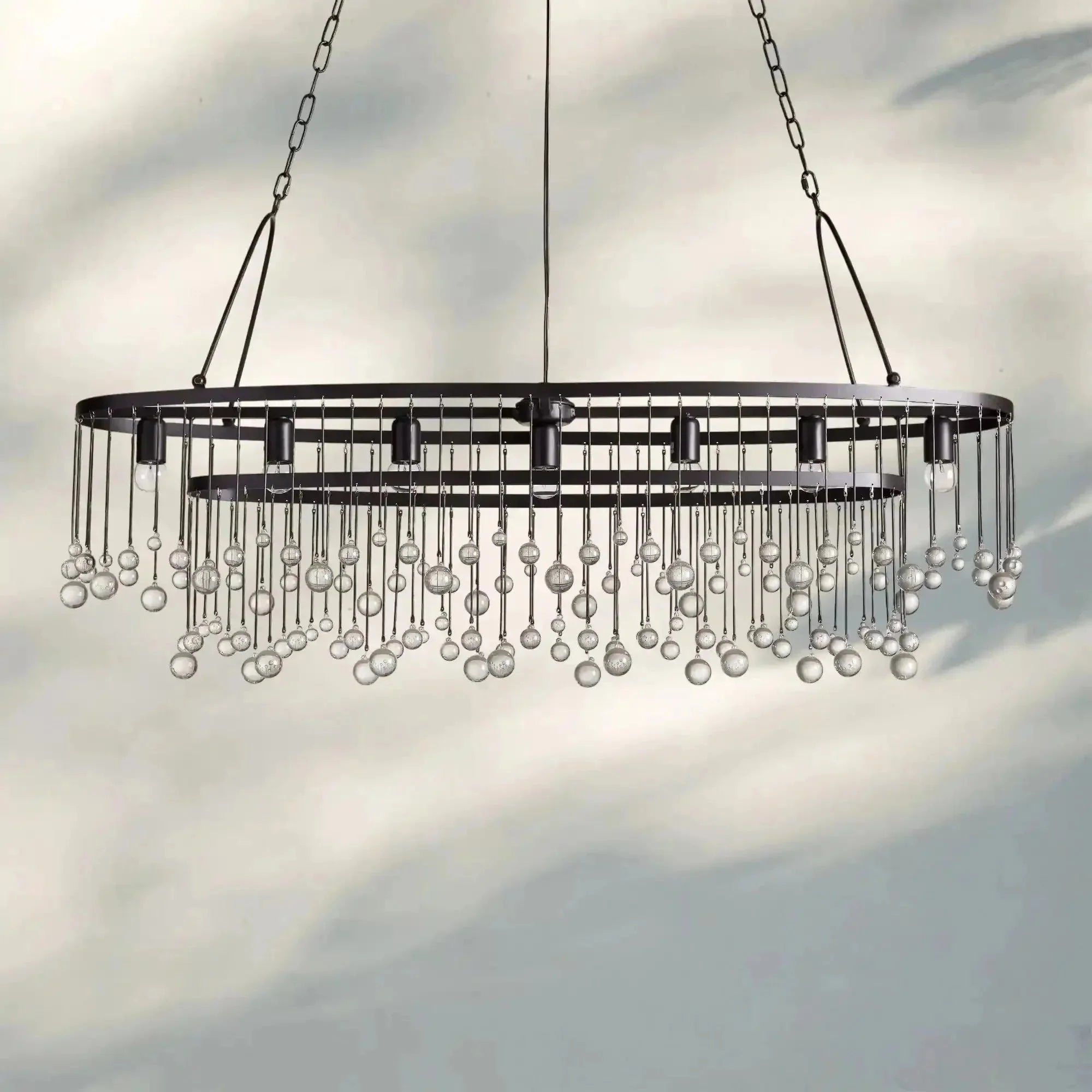 Aubrey 7 Light Oval Chandelier - fovolighting