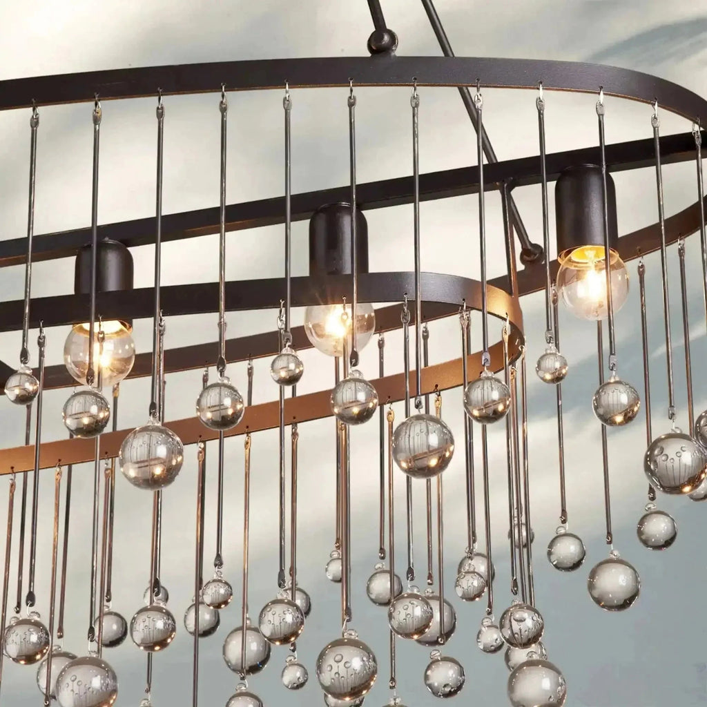 Aubrey 7 Light Oval Chandelier - fovolighting