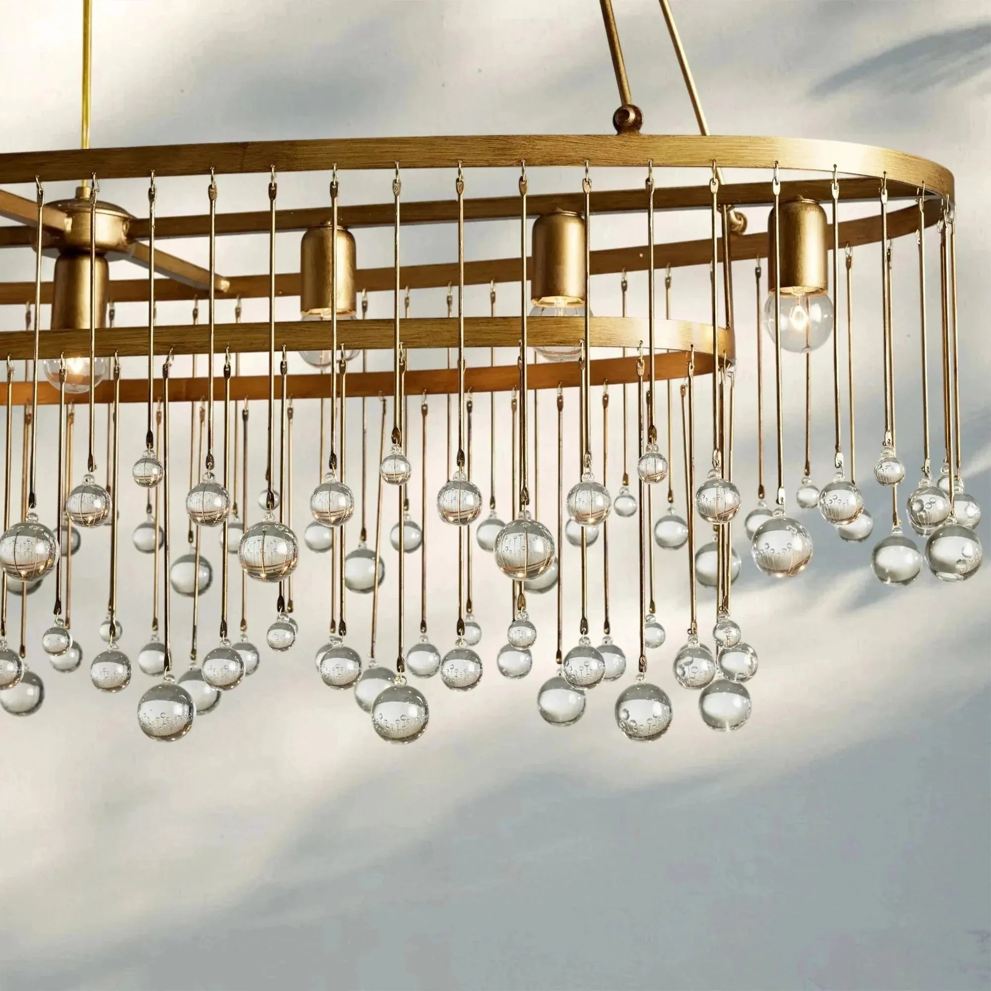 Aubrey 7 Light Oval Chandelier - fovolighting