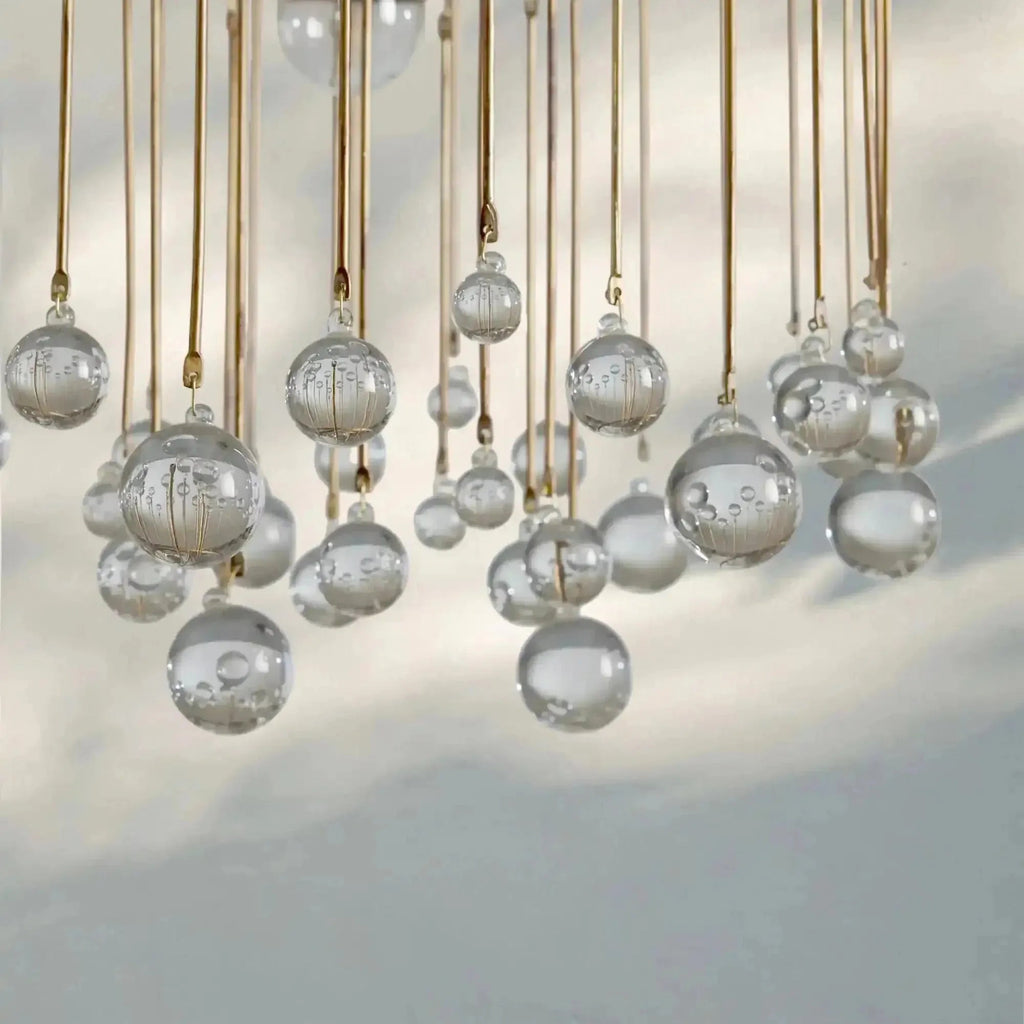 Aubrey Modern Crystal Ball Pendant Lamp - fovolighting