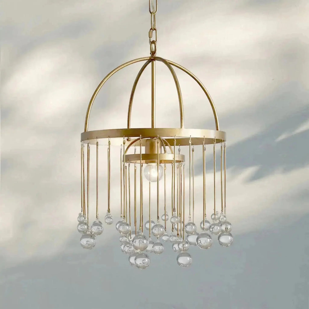 Aubrey Modern Crystal Ball Pendant Lamp - fovolighting