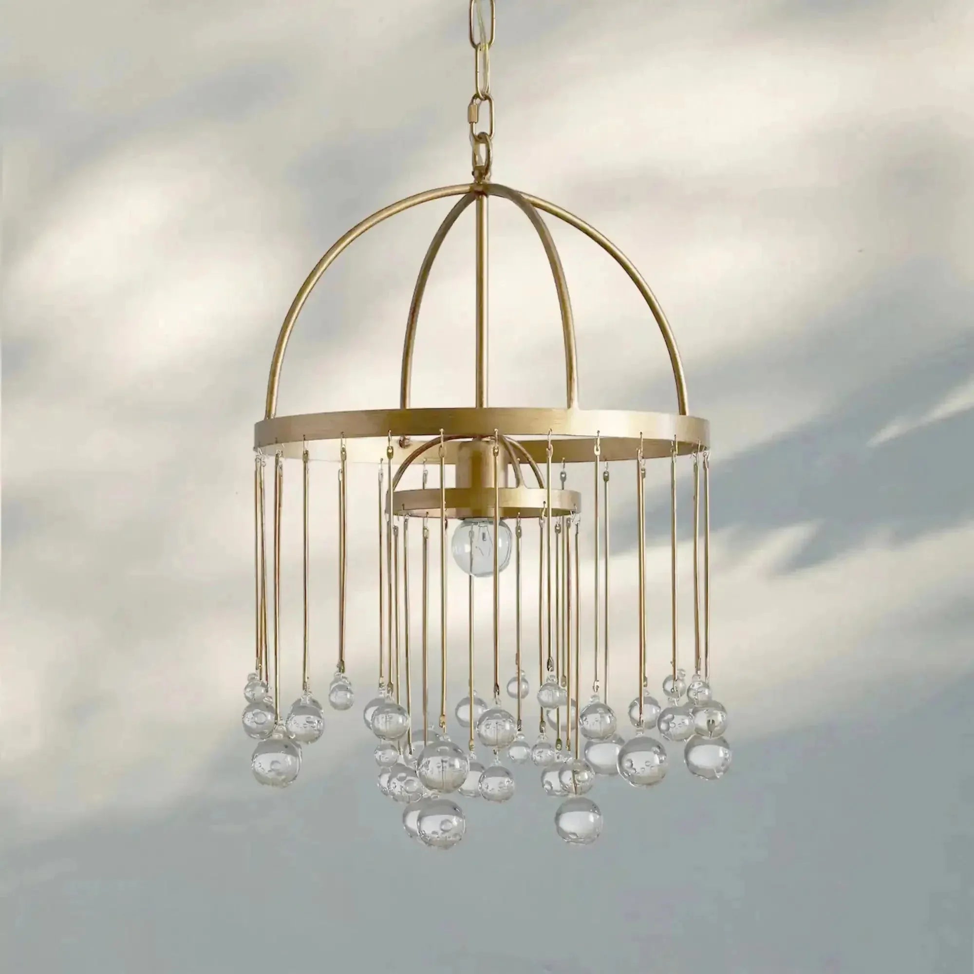 Aubrey Modern Crystal Ball Pendant Lamp - fovolighting