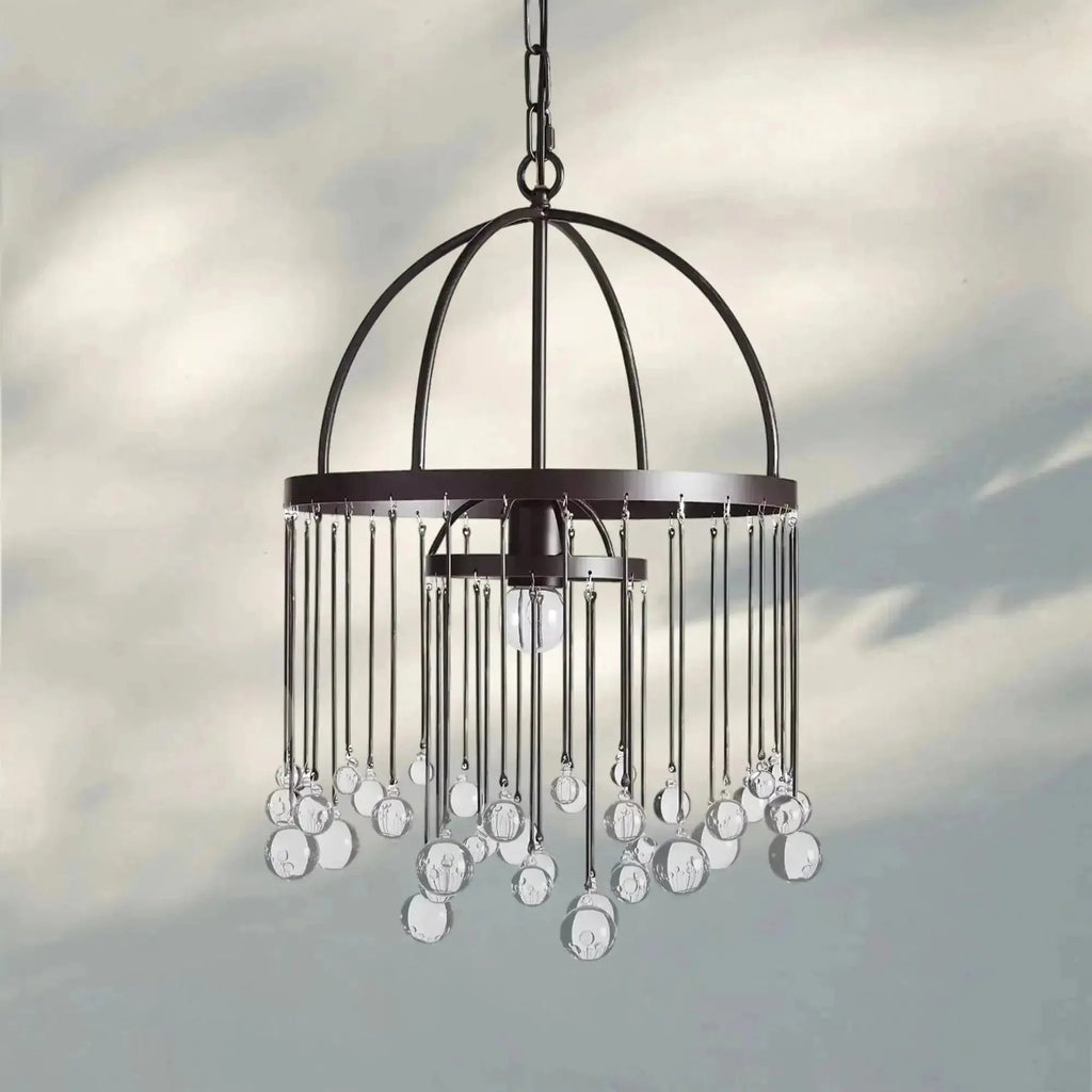 Aubrey Modern Crystal Ball Pendant Lamp - fovolighting