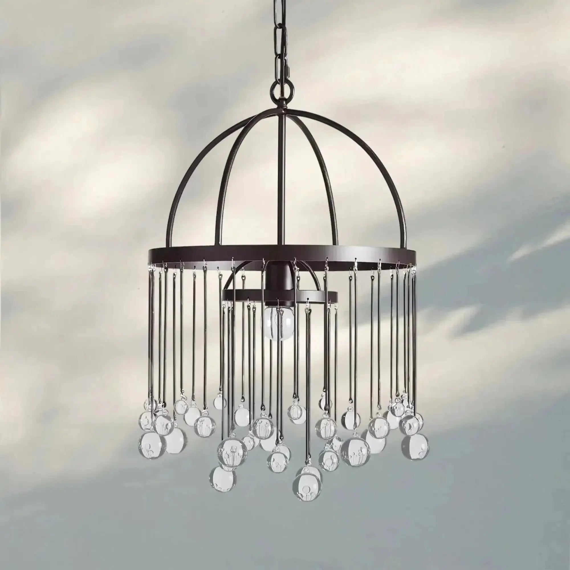 Aubrey Modern Crystal Ball Pendant Lamp - fovolighting