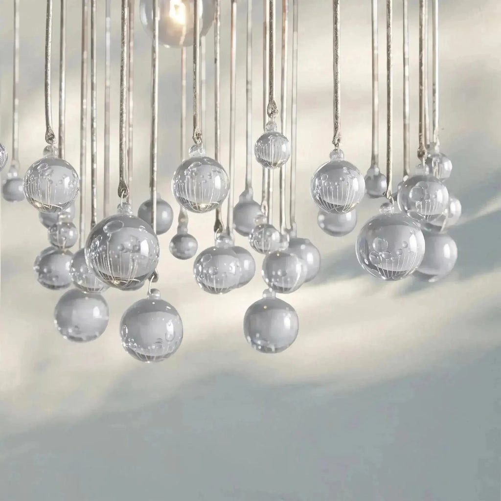 Aubrey Modern Crystal Ball Pendant Lamp - fovolighting
