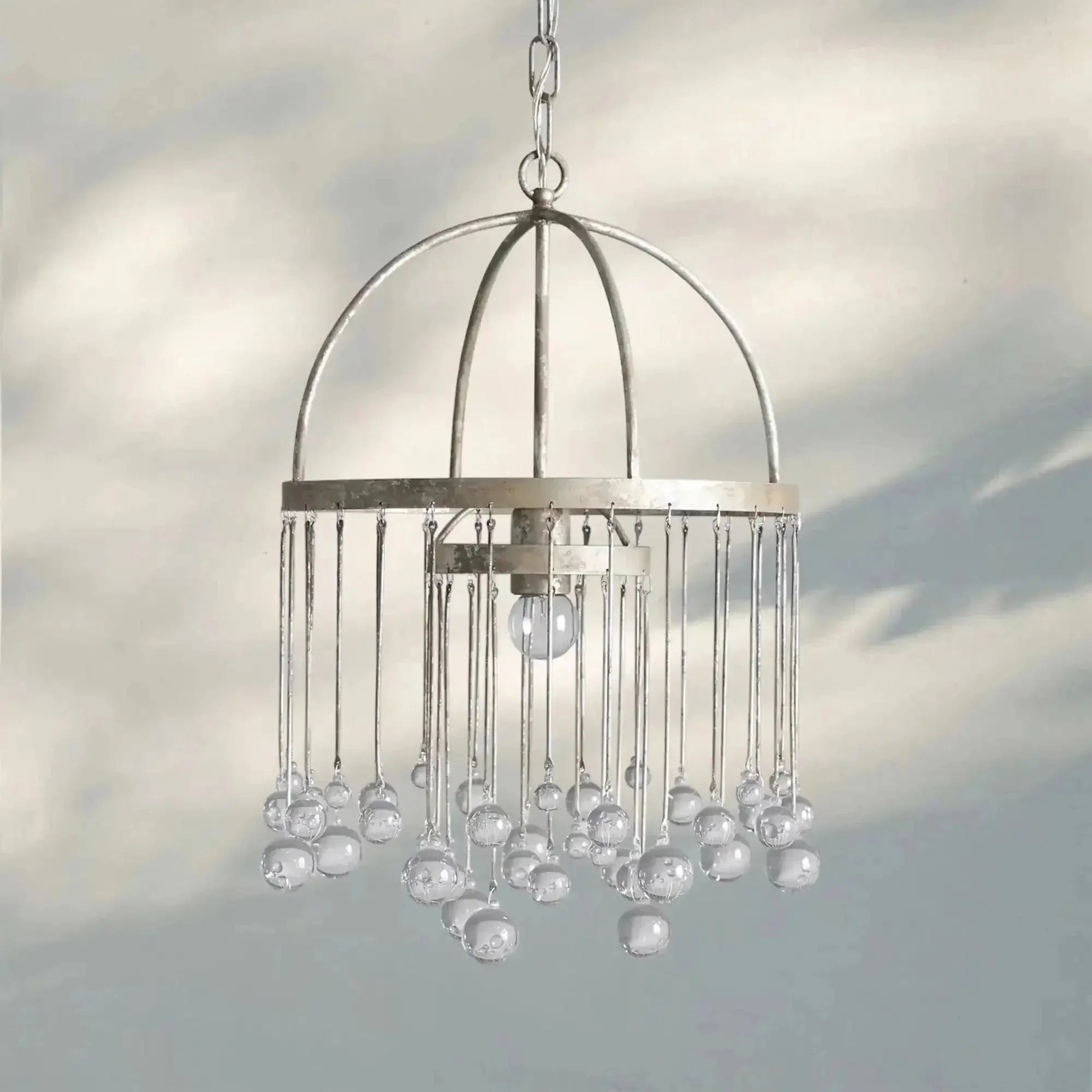 Aubrey Modern Crystal Ball Pendant Lamp - fovolighting