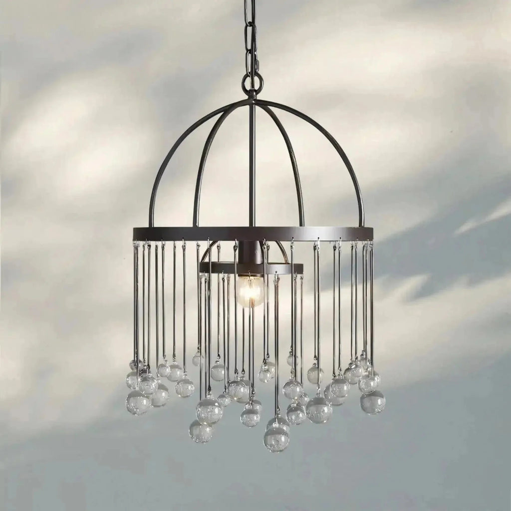 Aubrey Modern Crystal Ball Pendant Lamp - fovolighting