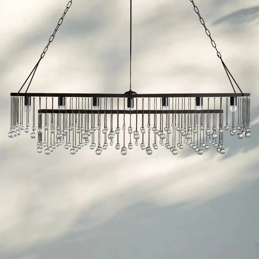 Aubrey Rectangular Chandelier 47''60'' - fovolighting
